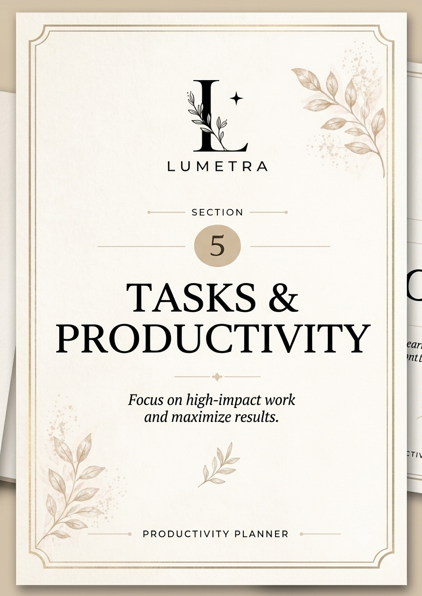 Productivity Planner Bundle